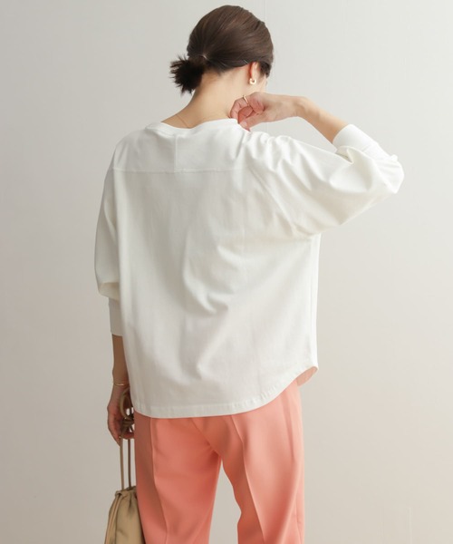 「URBAN RESEARCH DOORS」 長袖カットソー MEDIUM オフホワイト レディース_画像5