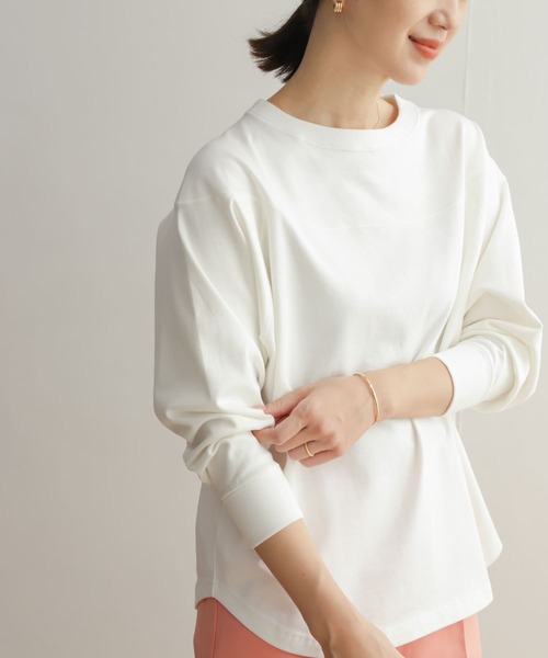 「URBAN RESEARCH DOORS」 長袖カットソー MEDIUM オフホワイト レディース_画像6