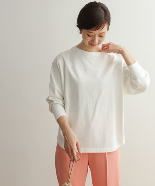 「URBAN RESEARCH DOORS」 長袖カットソー MEDIUM オフホワイト レディース_画像7