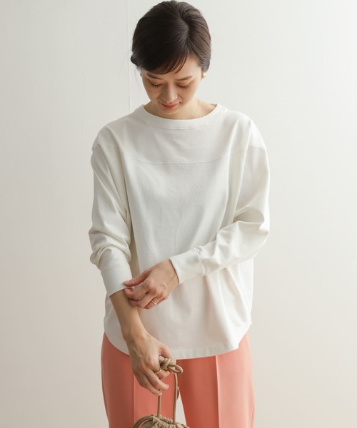 「URBAN RESEARCH DOORS」 長袖カットソー MEDIUM オフホワイト レディース_画像8