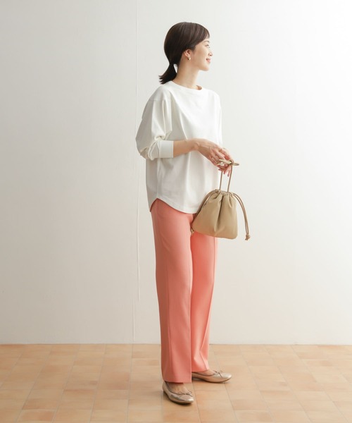 「URBAN RESEARCH DOORS」 長袖カットソー MEDIUM オフホワイト レディース_画像9