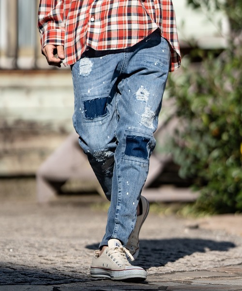 「CAMBIO」 デニムパンツ M ライトインディゴブルー メンズ_画像2