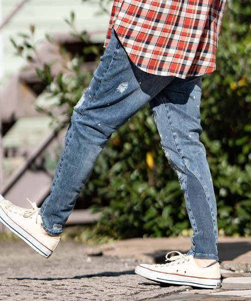 「CAMBIO」 デニムパンツ M ライトインディゴブルー メンズ_画像3