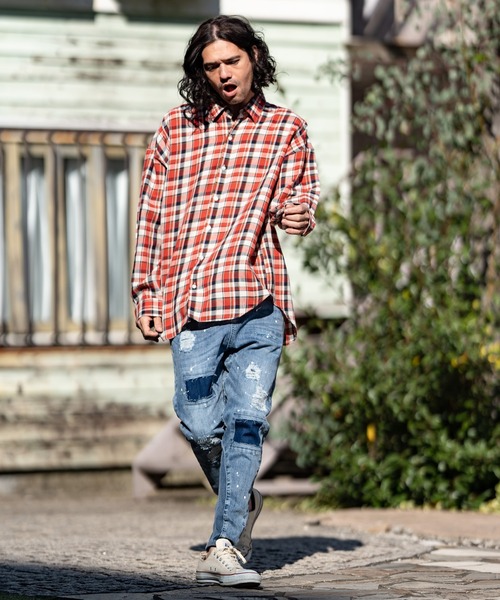 「CAMBIO」 デニムパンツ M ライトインディゴブルー メンズ_画像4