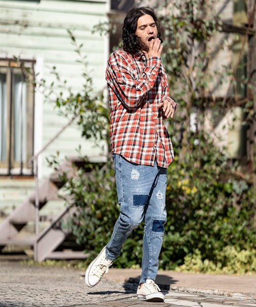 「CAMBIO」 デニムパンツ M ライトインディゴブルー メンズ_画像5