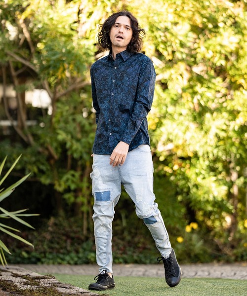 「CAMBIO」 デニムパンツ M ライトインディゴブルー メンズ_画像9