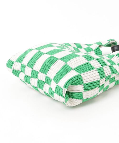 「LASTFRAME」 チェック柄2WAYバッグ - グリーン レディース_画像3