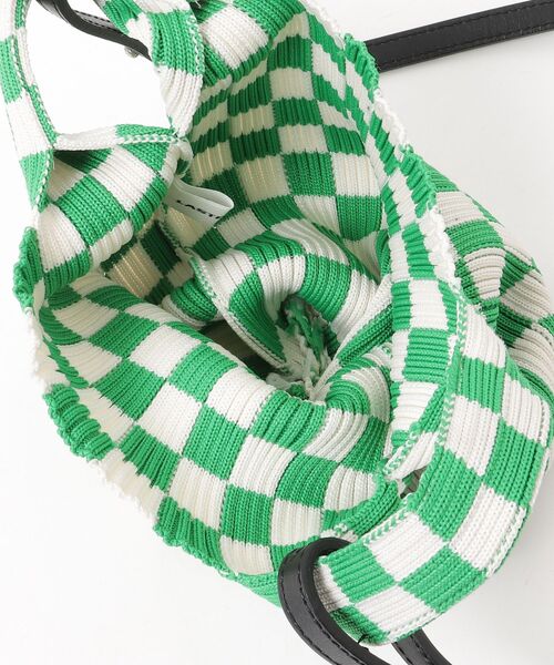 「LASTFRAME」 チェック柄2WAYバッグ - グリーン レディース_画像4