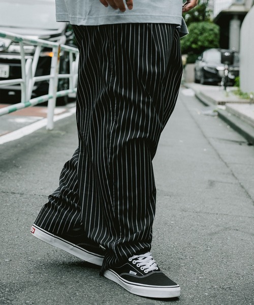 「Subciety」 スラックス LARGE ネイビー メンズ_画像7
