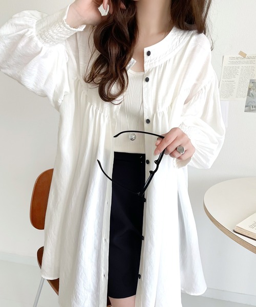 「classicalelf」 長袖ブラウス X-LARGE オフホワイト レディース_画像2