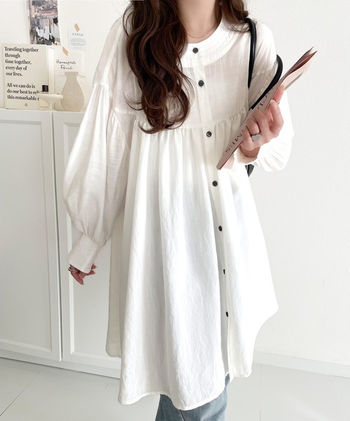 「classicalelf」 長袖ブラウス X-LARGE オフホワイト レディース_画像7