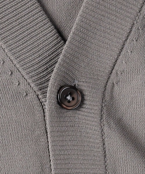 「PLUS ONE」 カーディガン L ダークベージュ メンズ_画像5