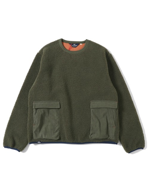 「KRIFF MAYER」 長袖Tシャツ SMALL オリーブ メンズ_画像2