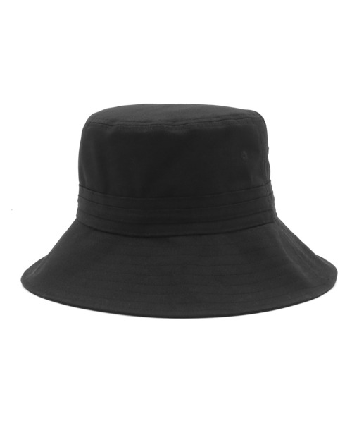 帽子 ハット ニューエラバケットハット BUCKET-03バケハ メタルロゴつば広ロングブリム顎紐付き ONSPOTZ別注 レディースの画像
