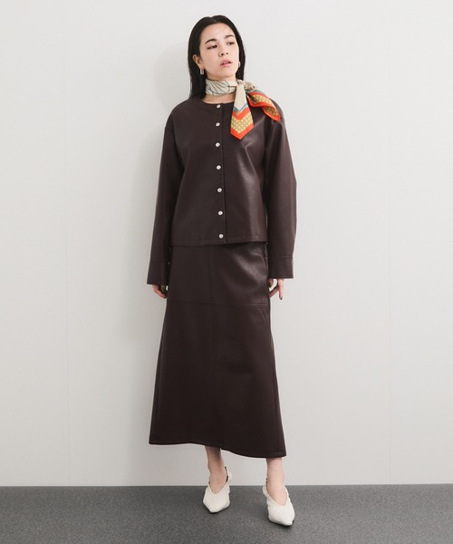 「LE CERCLE par rope'」 スカート FREE ダークブラウン レディース_画像5