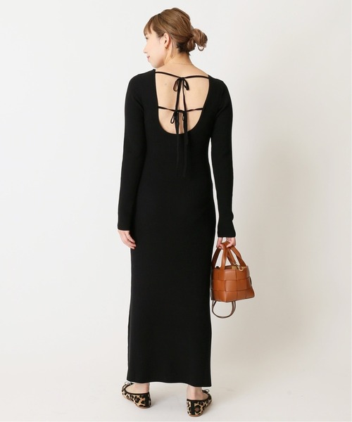 「U by SPICK&SPAN」 ニットワンピース 36 ブラック レディース_画像4