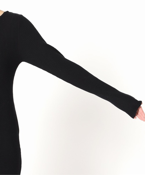 「U by SPICK&SPAN」 ニットワンピース 36 ブラック レディース_画像6