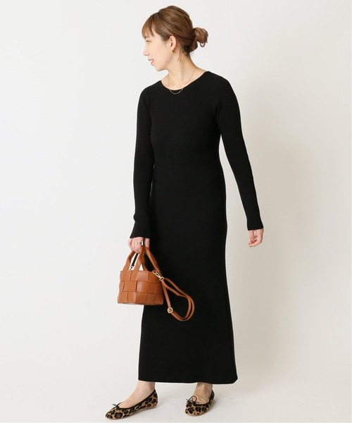 「U by SPICK&SPAN」 ニットワンピース 36 ブラック レディース_画像8