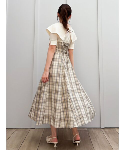 ダズリン　ワンピース　4点セット dazzlin（ダズリン） ワンピース ビッグカラーチェックコルセット