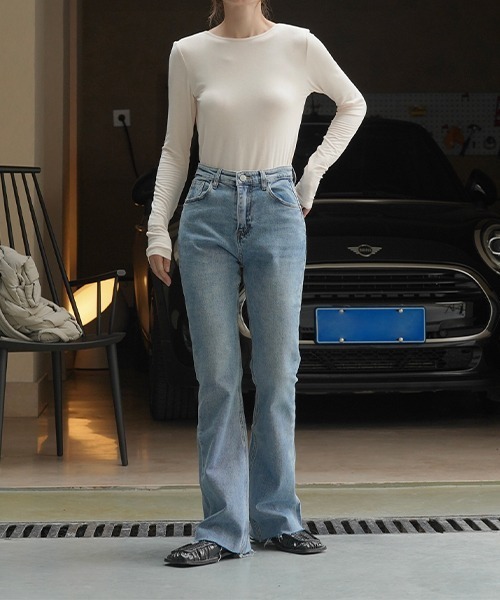 「chuclla」 長袖カットソー FREE クリーム レディース_画像4