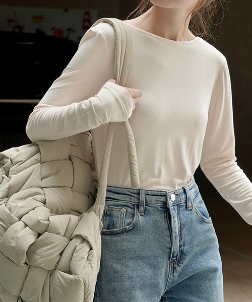 「chuclla」 長袖カットソー FREE クリーム レディース_画像6