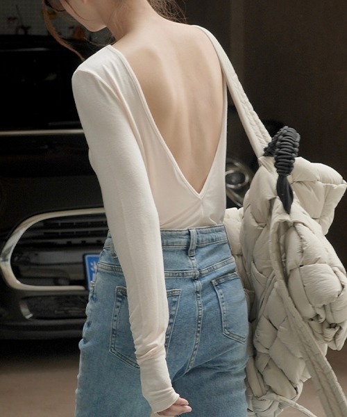 「chuclla」 長袖カットソー FREE クリーム レディース_画像7