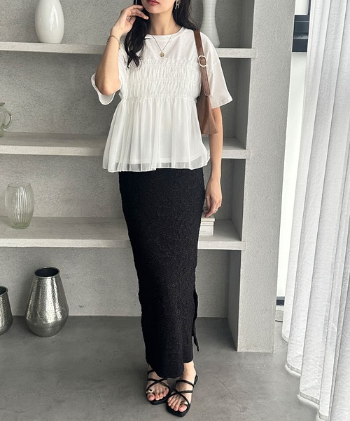 GeeRA（ジーラ） tシャツ 半袖 シアービスチェドッキングTシャツ