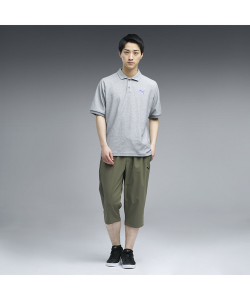美品MaxMara 半袖 ポロシャツ ラメ入り グレー L PUMA（プーマ） ポロシャツ 半袖 メンズ ESS MX 半袖 ポロシャツ