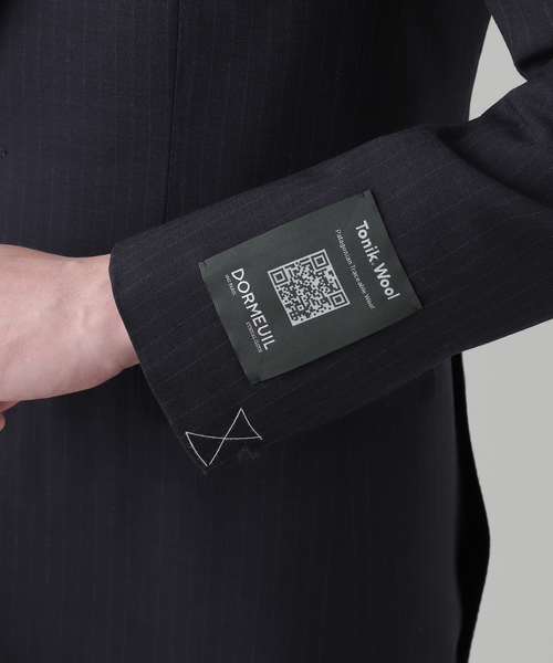 セレモニースーツ セットアップ OLIVER 2ボタン DORMEUIL (ストライプ) メンズの画像