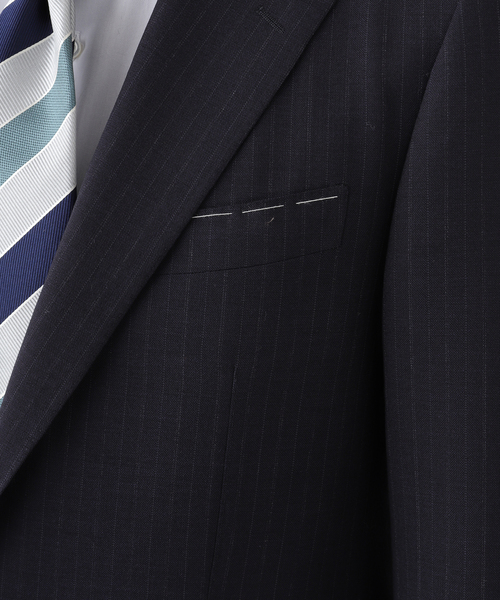 セレモニースーツ セットアップ OLIVER 2ボタン DORMEUIL (ストライプ) メンズの画像