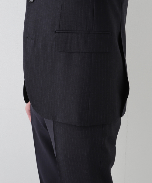 セレモニースーツ セットアップ OLIVER 2ボタン DORMEUIL (ストライプ) メンズの画像