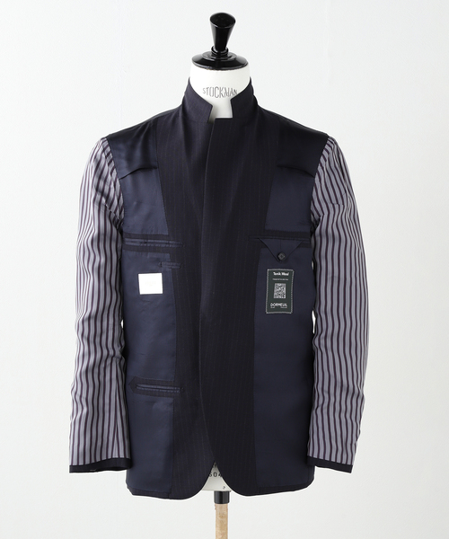 セレモニースーツ セットアップ OLIVER 2ボタン DORMEUIL (ストライプ) メンズの画像