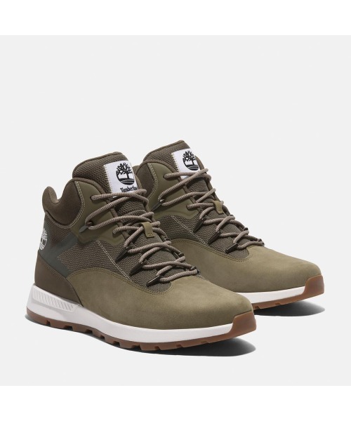 「Timberland」 ローカットスニーカー 27.0cm オリーブ メンズの画像