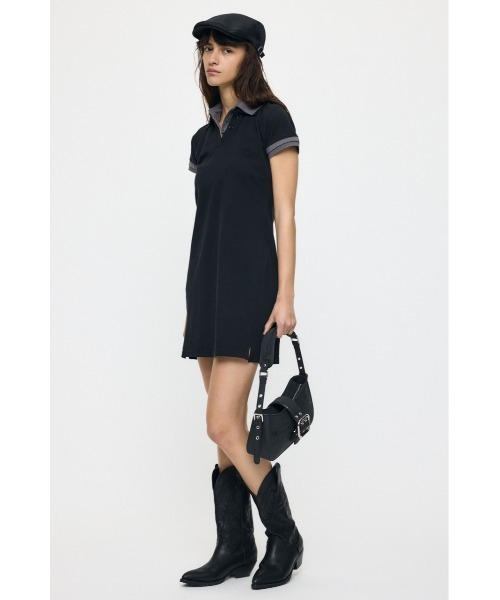 MOUSSY（マウジー） ワンピース 半袖 CONTRAST POLO ドレス : ZOZOTOWN