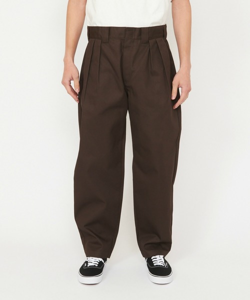 ☆美品☆ APPLEBUM ワイドスラックス 2タック チノパン テーパード Dickies（ディッキーズ） ワイドパンツ パンツ 2タックワークパンツ