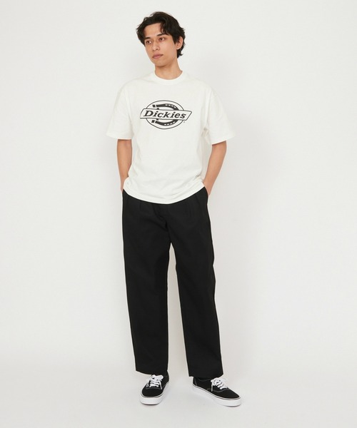 dickies ワークパンツ　ブラック+ホワイト2本セット Dickies（ディッキーズ） ワイドパンツ パンツ 2タックワークパンツ