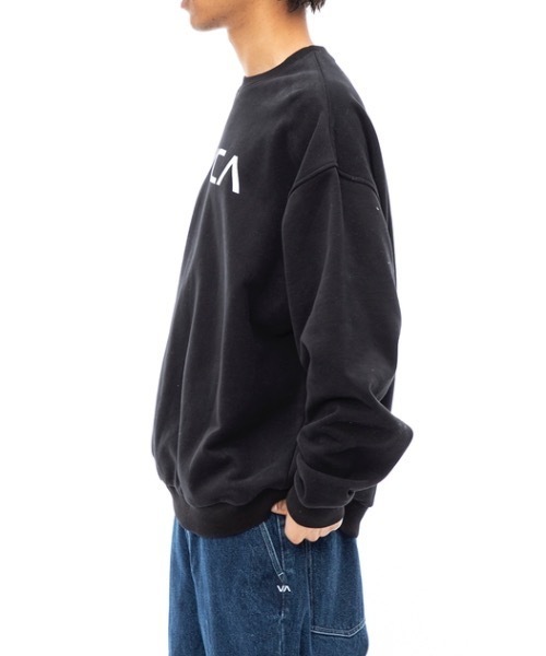「RVCA」 スウェットカットソー LARGE ブラック メンズ_画像4