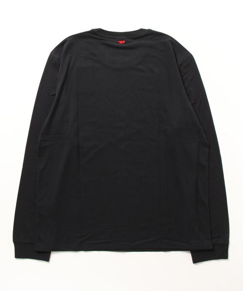 DIESEL ブラック 長袖カットソー DIESEL（ディーゼル） 長袖Tシャツ X-LARGE ブラック メンズ