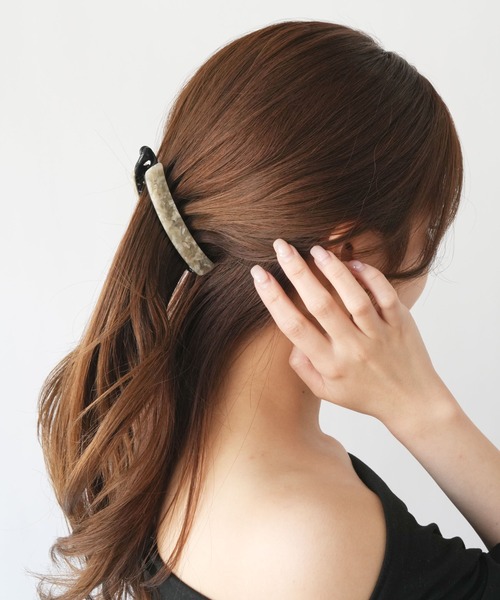 Port（ポート） ヘアクリップ 「 」 マーブル デザイン バナナクリップ