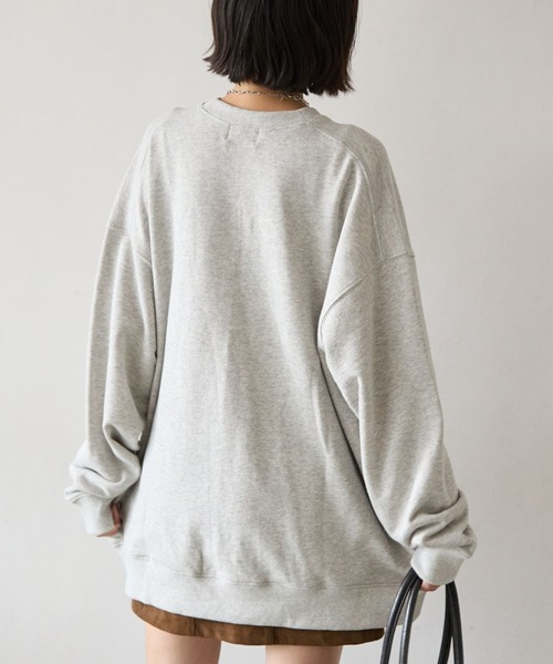 「PBLIM」 スウェットカットソー LARGE ネイビー レディース_画像2