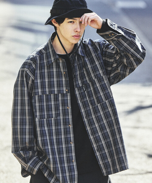 Foxfire（フォックスファイヤー） 長袖シャツ LARGE ネイビー メンズ