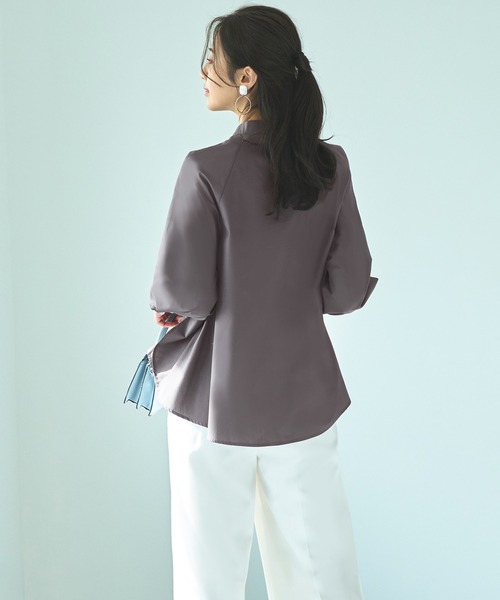 「RUIRUE BOUTIQUE」 長袖ブラウス L スミクロ レディース_画像9