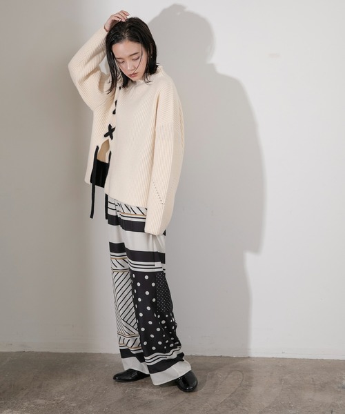 「Eimee Law」 イージーパンツ 38 アイボリー レディース_画像2