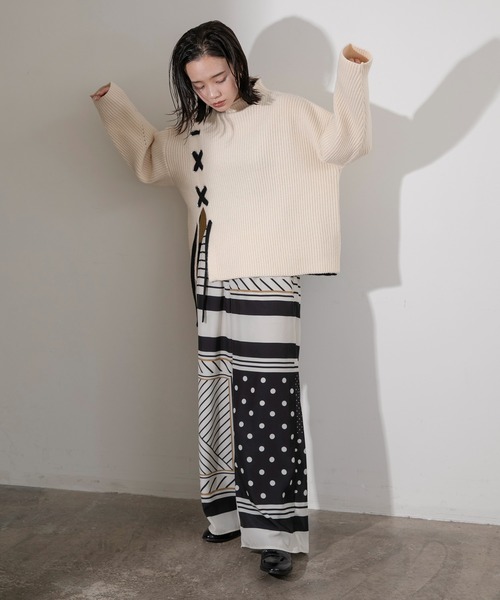 「Eimee Law」 イージーパンツ 38 アイボリー レディース_画像3