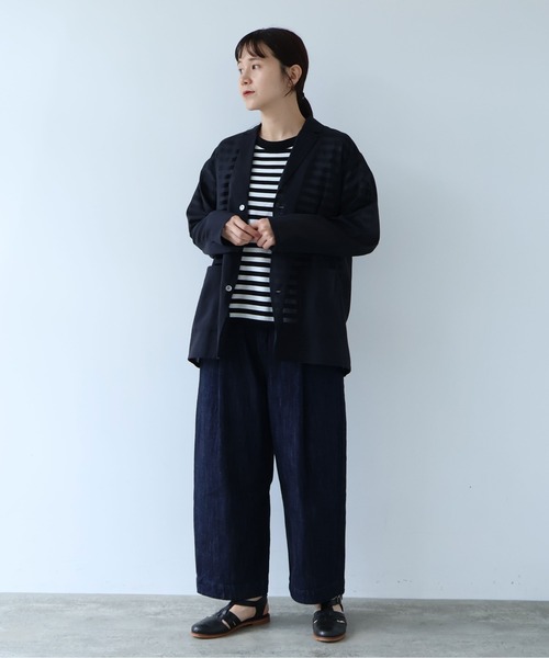 ジャケット テーラードジャケット Cotton Nylon sheer shirt jacket レディースの画像