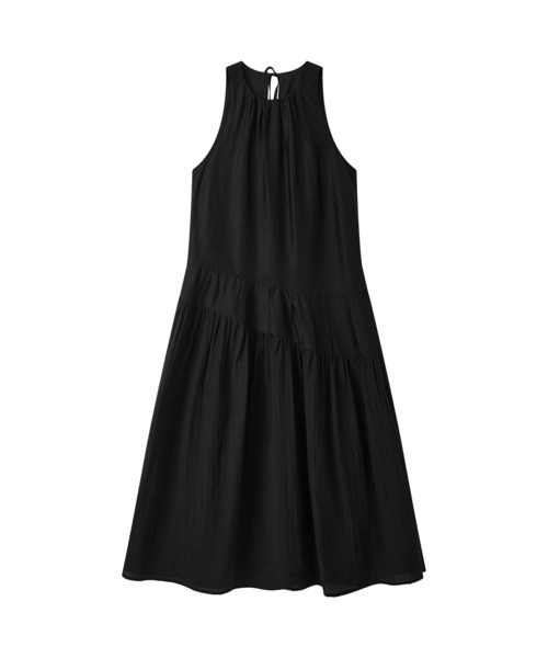 【美品】 tageechita ヘムエッジティアードワンピース 近年モデル tageechita ワンピース 夏 「tageechita」ニュアンスシアー ティアード