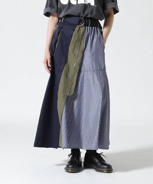 Risley ロング スカート Risley(リズレー) 別注ベルト付アシンメトリー