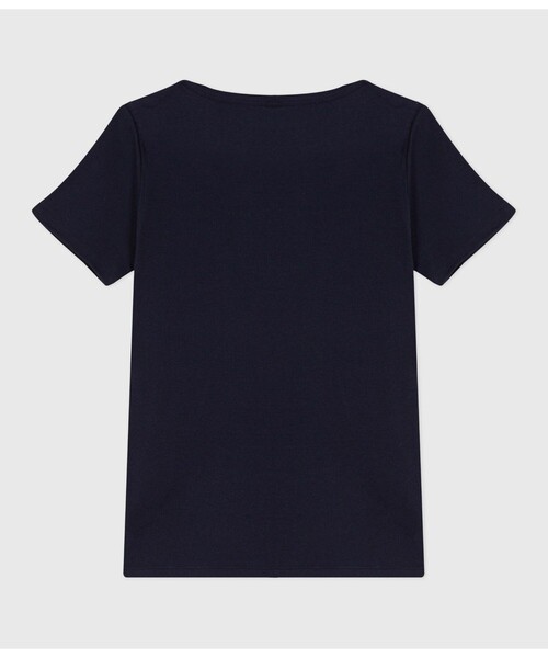 「PETIT BATEAU」 半袖カットソー SMALL ホワイト レディース_画像7