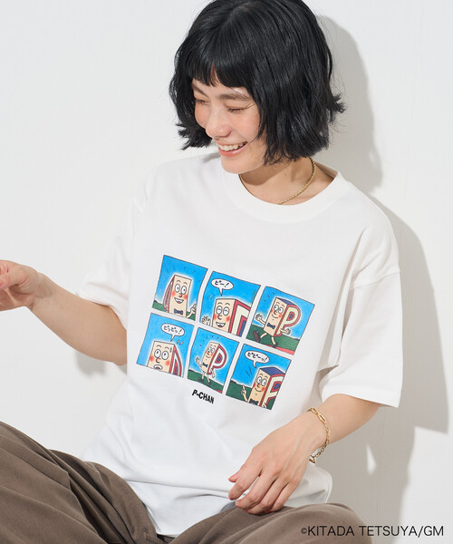 FREAK'S STORE（フリークスストア） tシャツ 半袖 Pちゃん 6コマ漫画 T