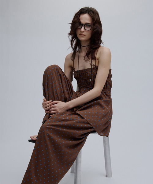 Ameri（アメリ） セットアップ 夏 DOT SHARRING RELAX SET UP